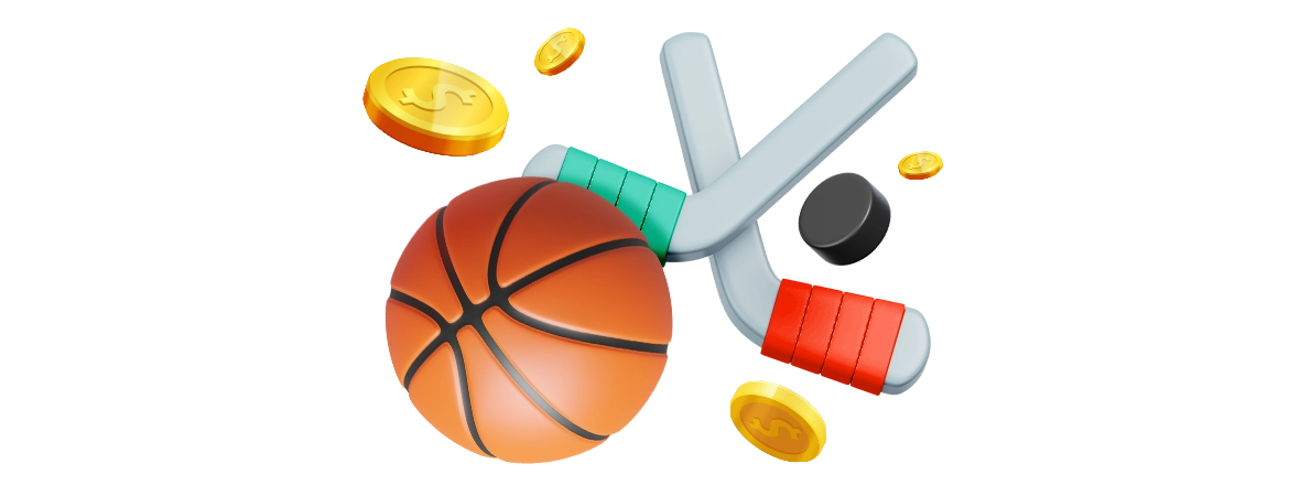 Хоккей мен баскетболға фрибеттен